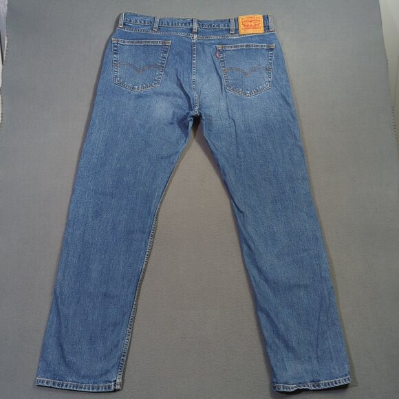 Levi's Jeans Men's 38x34 Blue 505 Regular Fit Straight Leg Denim - Picture 3 of 11